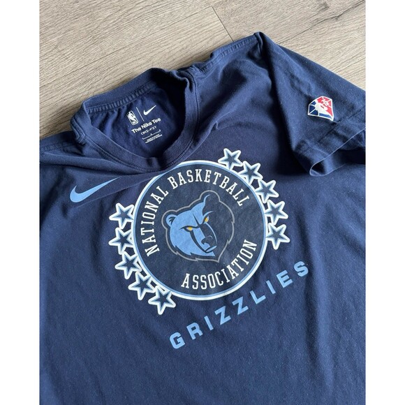 Set of two 2 Nike NBA Memphis Grizzlies Dri Fit T-shirt Men’s size Large - Picture 9 of 12